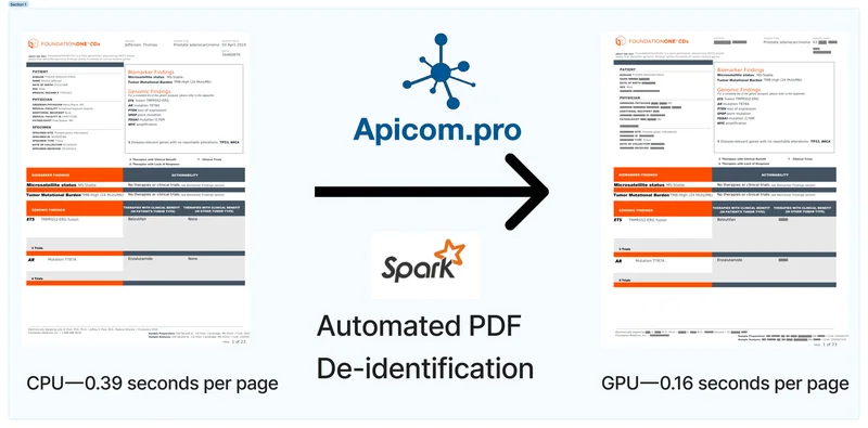 Automated pdf de-identification